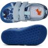 WateLves Wide Toddler Water Shoes Kids Barefoot Beach Swim Aqua Shoes Boys Girls Breathable Mesh Walking Hook and Loop Sneakers(Blue Shark)
