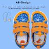 WateLves Wide Toddler Water Shoes Kids Barefoot Beach Swim Aqua Shoes Boys Girls Breathable Mesh Walking Hook and Loop Sneakers(Blue/Yellow)