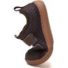 WateLves Wide Toddler Water Shoes Kids Barefoot Beach Swim Aqua Shoes Boys Girls Breathable Mesh Walking Hook and Loop Sneakers(Brown)