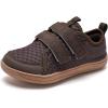 WateLves Wide Toddler Water Shoes Kids Barefoot Beach Swim Aqua Shoes Boys Girls Breathable Mesh Walking Hook and Loop Sneakers(Brown)