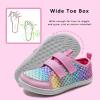 WateLves Wide Toddler Water Shoes Kids Barefoot Beach Swim Aqua Shoes Boys Girls Breathable Mesh Walking Hook and Loop Sneakers(Colourful Fishscales)