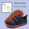 WateLves Wide Toddler Water Shoes Kids Barefoot Beach Swim Aqua Shoes Boys Girls Breathable Mesh Walking Hook and Loop Sneakers(Dinosaur)