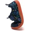 WateLves Wide Toddler Water Shoes Kids Barefoot Beach Swim Aqua Shoes Boys Girls Breathable Mesh Walking Hook and Loop Sneakers(Dinosaur)
