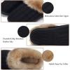 WateLves Women’s Slippers Comfort Memory Foam House Slippers Plush Lining Bedroom Shoes for Indoor & Outdoor(Black/Brown)