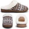 WateLves Women’s Slippers Comfort Memory Foam House Slippers Plush Lining Bedroom Shoes for Indoor & Outdoor(Bohemian Brown)