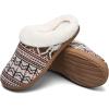 WateLves Women’s Slippers Comfort Memory Foam House Slippers Plush Lining Bedroom Shoes for Indoor & Outdoor(Bohemian Brown)