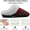 WateLves Women’s Slippers Comfort Memory Foam House Slippers Plush Lining Bedroom Shoes for Indoor & Outdoor(Christmas Red)