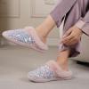WateLves Women’s Slippers Comfort Memory Foam House Slippers Plush Lining Bedroom Shoes for Indoor & Outdoor(Sequins Pink)