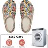WateLves Womens & Mens Lightweight Cozy Faux Furry House Slippers – Rubber Sole Slip On Sock Shoes – Foldable Travel Slippers – Indoor & Outdoor(Cashew Flower)