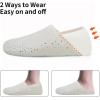WateLves Womens & Mens Lightweight Cozy Faux Furry House Slippers – Rubber Sole Slip On Sock Shoes – Foldable Travel Slippers – Indoor & Outdoor(Diamond/White)