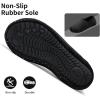 WateLves Womens & Mens Lightweight Cozy Faux Furry House Slippers – Rubber Sole Slip On Sock Shoes – Foldable Travel Slippers – Indoor & Outdoor(Diamond/Colorful)