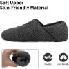 WateLves Womens & Mens Lightweight Cozy Faux Furry House Slippers – Rubber Sole Slip On Sock Shoes – Foldable Travel Slippers – Indoor & Outdoor(Fluff/Grey)