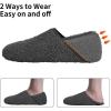 WateLves Womens & Mens Lightweight Cozy Faux Furry House Slippers – Rubber Sole Slip On Sock Shoes – Foldable Travel Slippers – Indoor & Outdoor(Fluff/Grey)
