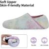 WateLves Womens & Mens Lightweight Cozy Faux Furry House Slippers – Rubber Sole Slip On Sock Shoes – Foldable Travel Slippers – Indoor & Outdoor(Fluff/Colorful)