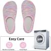 WateLves Womens & Mens Lightweight Cozy Faux Furry House Slippers – Rubber Sole Slip On Sock Shoes – Foldable Travel Slippers – Indoor & Outdoor(Mixed/Colorful)