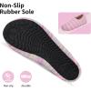 WateLves Womens & Mens Lightweight Cozy Faux Furry House Slippers – Rubber Sole Slip On Sock Shoes – Foldable Travel Slippers – Indoor & Outdoor(Mixed/Colorful)