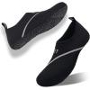 WateLves Womens and Mens Kids Water Shoes Barefoot Quick-Dry Aqua Socks for Beach Swim Surf Yoga Exercise (DXB-Black, S)