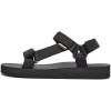 WateLves Womens-Sport-Sandals Outdoor Hiking Sandals with-Arch-Support Comfortable Webbing-Water-Athletic Beach-Sandals for Travel-Walking-Trekking-Camping（848-Carbon black,40）