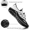 Water Shoes Mens Womens Beach Swim Shoes Quick-Dry Aqua Socks Pool Shoes for Surf Yoga Water Aerobics(A/White)