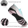 Water Shoes Mens Womens Beach Swim Shoes Quick-Dry Aqua Socks Pool Shoes for Surf Yoga Water Aerobics(N/Pink/Blue)