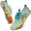 Water Shoes for Men Barefoot Quick-Dry Aqua Sock Outdoor Athletic Sport Shoes for Kayaking, Boating, Hiking, Surfing, Walking(201-yellow/Green)