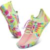 Water Shoes for Men Barefoot Quick-Dry Aqua Sock Outdoor Athletic Sport Shoes for Kayaking, Boating, Hiking, Surfing, Walking(201-yellow/Pink)
