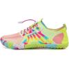 Water Shoes for Men Barefoot Quick-Dry Aqua Sock Outdoor Athletic Sport Shoes for Kayaking, Boating, Hiking, Surfing, Walking(201-yellow/Pink)