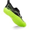 Water Shoes for Men Barefoot Quick-Dry Aqua Sock Outdoor Athletic Sport Shoes for Kayaking, Boating, Hiking, Surfing, Walking(A-black/Green)