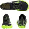 Water Shoes for Men Barefoot Quick-Dry Aqua Sock Outdoor Athletic Sport Shoes for Kayaking, Boating, Hiking, Surfing, Walking(A-black/Green)