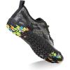 Water Shoes for Men Barefoot Quick-Dry Aqua Sock Outdoor Athletic Sport Shoes for Kayaking, Boating, Hiking, Surfing, Walking(A-grey/Black)