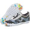 Water Shoes for Men Barefoot Quick-Dry Aqua Sock Outdoor Athletic Sport Shoes for Kayaking, Boating, Hiking, Surfing, Walking(A-light Grey)