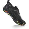 Water Shoes for Men Barefoot Quick-Dry Aqua Sock Outdoor Athletic Sport Shoes for Kayaking, Boating, Hiking, Surfing, Walking(A-pure Black)