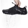 Water Shoes for Men Barefoot Quick-Dry Aqua Sock Outdoor Athletic Sport Shoes for Kayaking, Boating, Hiking, Surfing, Walking(A-pure Black)