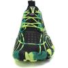 Water Shoes for Men Barefoot Quick-Dry Aqua Sock Outdoor Athletic Sport Shoes for Kayaking, Boating, Hiking, Surfing, Walking(Black/Green)