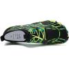 Water Shoes for Men Barefoot Quick-Dry Aqua Sock Outdoor Athletic Sport Shoes for Kayaking, Boating, Hiking, Surfing, Walking(Black/Green)
