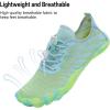 Water Shoes for Men Barefoot Quick-Dry Aqua Sock Outdoor Athletic Sport Shoes for Kayaking, Boating, Hiking, Surfing, Walking(Blue/Green)