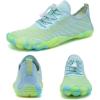 Water Shoes for Men Barefoot Quick-Dry Aqua Sock Outdoor Athletic Sport Shoes for Kayaking, Boating, Hiking, Surfing, Walking(Blue/Green)