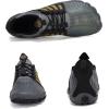 Water Shoes for Men Barefoot Quick-Dry Aqua Sock Outdoor Athletic Sport Shoes for Kayaking, Boating, Hiking, Surfing, Walking(N-black/Brown)