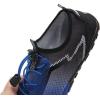 Water Shoes for Men Barefoot Quick-Dry Aqua Sock Outdoor Athletic Sport Shoes for Kayaking, Boating, Hiking, Surfing, Walking(P-black/Blue)