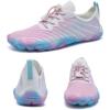 Water Shoes for Men Barefoot Quick-Dry Aqua Sock Outdoor Athletic Sport Shoes for Kayaking, Boating, Hiking, Surfing, Walking(Pink/Blue)