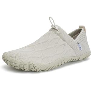 WateLves Barefoot Water Shoes Women Men Minimalist Comfortable Walking Shoes Beach Outdoor Running Sneakers(Apricot)