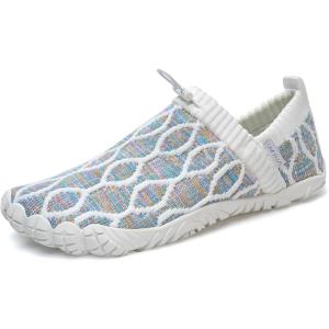 WateLves Barefoot Water Shoes Women Men Minimalist Comfortable Walking Shoes Beach Outdoor Running Sneakers(Mixed White)