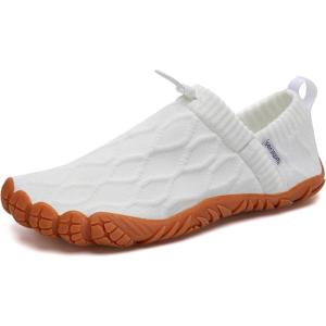 WateLves Barefoot Water Shoes Women Men Minimalist Comfortable Walking Shoes Beach Outdoor Running Sneakers(White)