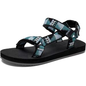 WateLves Men’s Sandals Hiking-Sport-Sandals with Adjustable Webbing Lightweight Water-Athletic-Beach-Sandals for Walking-Fishing-Travel-Trekking-Camping(Camouflage Blue)