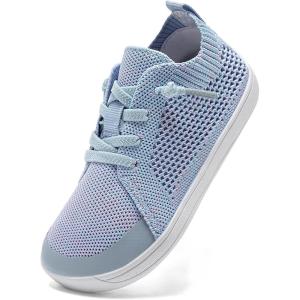WateLves Toddler Little Kids Wide Barefoot Shoes Boys Girls Minimalist Sneakers Lightweight Breathable Walking Shoes | Naturally Splay | Flexible Fit(Light Purple)
