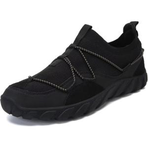 WateLves Water Shoes Mens Womens Barefoot Beach Shoes Casual Slip-On Shoes for Trail Running Walking Hiking Climbing(Black)