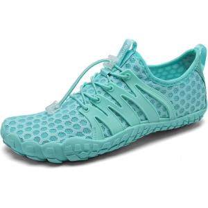 WateLves Water Shoes Mens Womens Barefoot Quick-Dry Aqua Sock Outdoor Athletic Sport Shoes for Swim Beach Pool Hiking Surfing Walking(Moon Green)