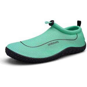 WateLves Water Shoes Womens Mens Multi-Purpose Barefoot Shoes Beach Swim Yoga Aqua Socks with Adjustable Buckle Thick Sole for Indoor Outdoor(Moonlight)