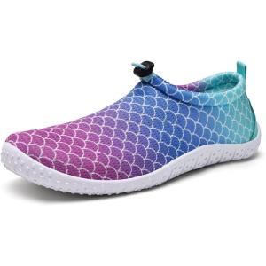 WateLves Water Shoes Womens Mens Multi-Purpose Barefoot Shoes Beach Swim Yoga Aqua Socks with Adjustable Buckle Thick Sole for Indoor Outdoor(Scale)