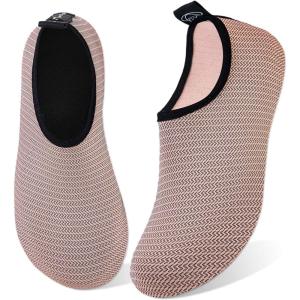 WateLves Water Shoes for Womens Mens Barefoot Quick-Dry Aqua Socks for Beach Swim Surf Yoga Exercise (N/Naked Orange, 34/35)